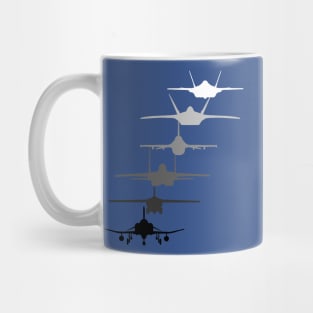 The Original Air Force Fighter F-4 F-111 F-15 F-16 F-22 F-35 Mug